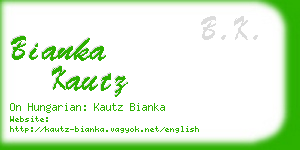 bianka kautz business card